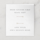 2x3.5インチテンテッド座席表 プレイスカード (外部開封)