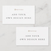 2x3.5インチフラット座席表 プレイスカード (正面/裏面)