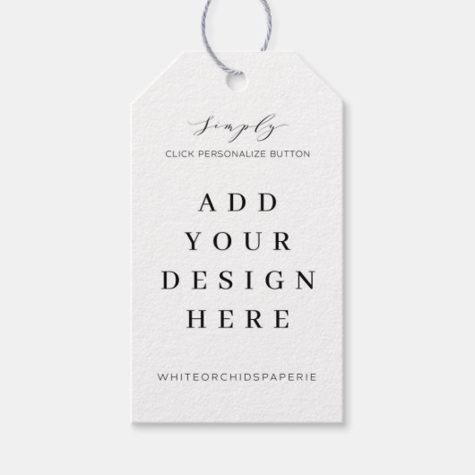 2x3.5インチメッセージカード印刷 ギフトタグ (正面)