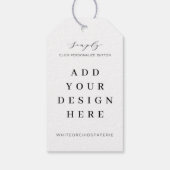 2x3.5インチメッセージカード印刷 ギフトタグ (裏面)