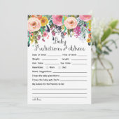 2x Games Flower Garden Baby Shawer 5x7インチサイズ 招待状 (スタンド正面)