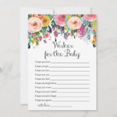 2x Games Flower Garden Baby Shawer 5x7インチサイズ 招待状 (裏面)
