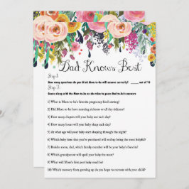 2x Games Flower Garden Baby Shower Game 5x7 招待状