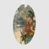 2xSt. Florian with Bucket (Smoke; M 019) アクリル オーナメント (正面)