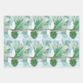 3おもしろいウィンターホリデーテーマ ラッピングペーパーシート (正面)