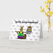 3おもしろい月16日のセントウルホのデイ誕生日カード カード (黄色い花)