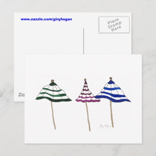 3かさはがき ポストカード (正面/裏面)