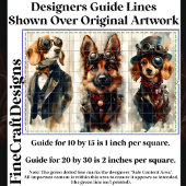 3かわいいスチームパンクドッグズグループ3 CB6デクページ 薄葉紙