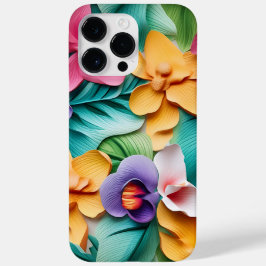 3かわいらしDカラフルルック蘭の花 Case-Mate iPhone 14 PRO MAXケース