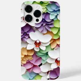 3かわいらしDカラフルルック蘭の花 Case-Mate iPhone 14 PRO MAXケース