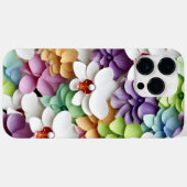 3かわいらしDカラフルルック蘭の花 Case-Mate iPhoneケース (裏面 (横))