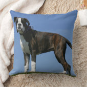 3か月の古いボクサーの子犬 クッション (ブランケット)