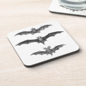 3こうもりヴィンテージアートプリントコースターセット コースター (左側)