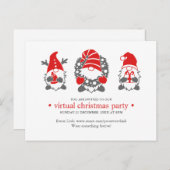 3つのおもしろい格言 |仮想クリスマスパーティー シーズンポストカード (正面/裏面)