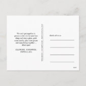 3つのおもしろい格言 |仮想クリスマスパーティー シーズンポストカード (裏面)