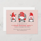 3つのおもしろい格言 |赤面バーチャルクリスマスパーティー シーズンポストカード (正面/裏面)