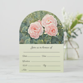 3つのきれいなバラの招待状 招待状