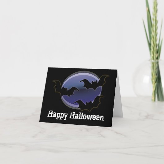 3つのこうもり::ハッピーハローウィン カード (正面)