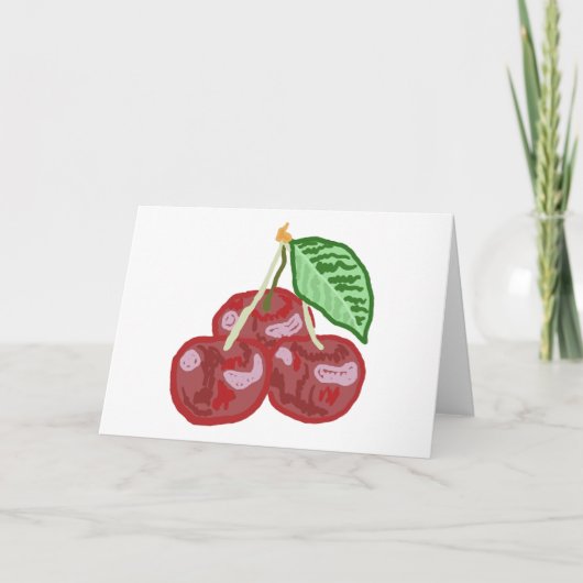 3つのさくらんぼ カード (正面)