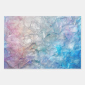 3つのすりモダン付き包装紙フラットシートセット ラッピングペーパーシート (正面3)