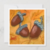 3つのどんぐり カード (正面)