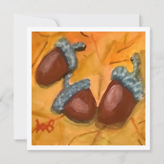 3つのどんぐり カード (正面)