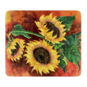 3つのひまわり切り絵を描板 – 's カッティングボード (正面)