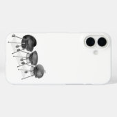 3つのやかん炭が焼ける Case-Mate iPhoneケース (裏面 (横))