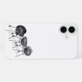 3つのやかん炭が焼ける iPhoneケース (裏面横)