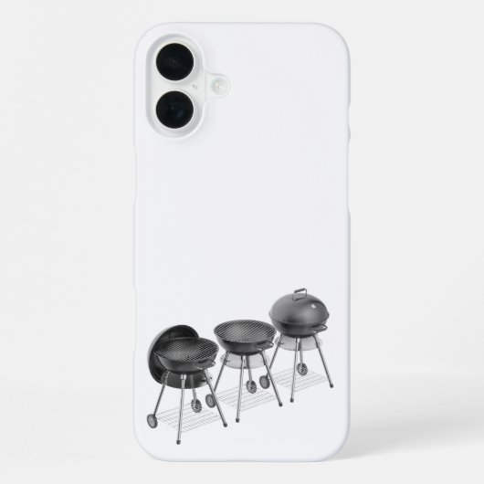 3つのやかん炭が焼ける iPhoneケース (裏面)