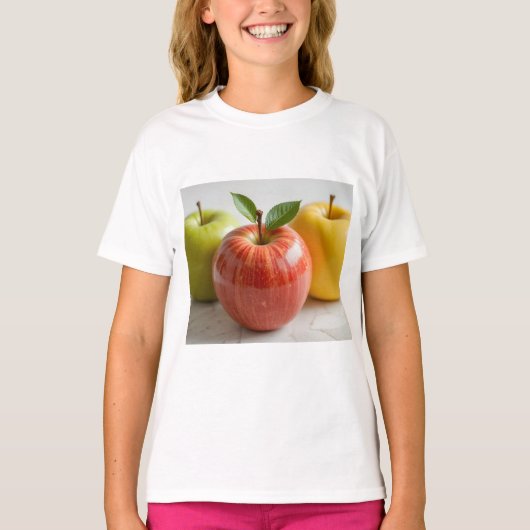 3つのりんご Tシャツ (正面)
