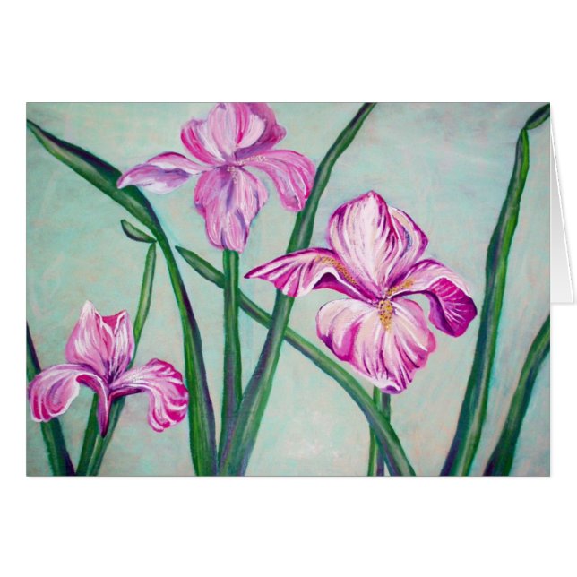 3つのアイリスカード (正面横)