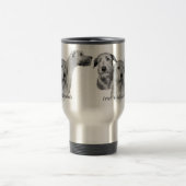 3つのアイリッシュ・ウルフハウンドの頭部 トラベルマグ (中央)