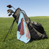 3つのアミゴスゴルフタオル ゴルフタオル (グリーン)