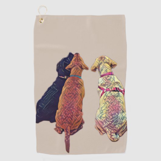 3つのアミゴスゴルフタオル ゴルフタオル (正面)