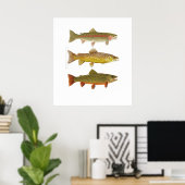 3つのアミゴス – レインボー、ブラウン、ブルックマス ポスター (ホームオフィス)