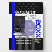 3つのイメージと9つの文字ラインで独自の作成 フォトプラーク (正面)