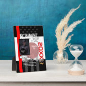 3つのイメージと9つの文字ラインで独自の作成 フォトプラーク (側面)