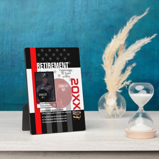 3つのイメージと9つの文字ラインで独自の作成 フォトプラーク (側面)