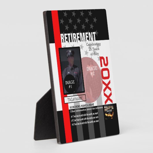 3つのイメージと9つの文字ラインで独自の作成 フォトプラーク (側面)