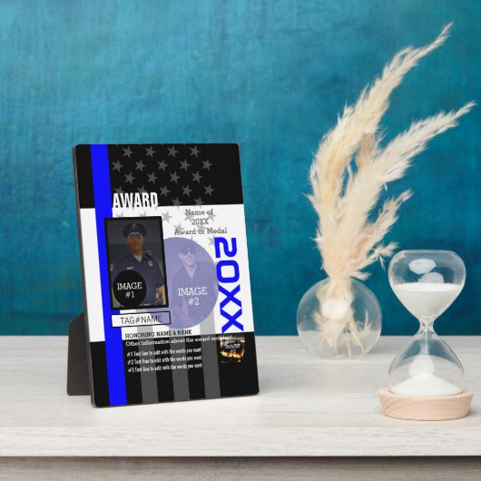 3つのイメージと9つの文字ラインで独自の作成 フォトプラーク (側面)