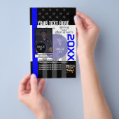 3つのイメージと9行の文字 チラシ (ハンドル)