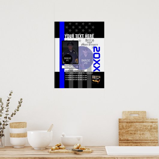 3つのイメージと9行の文字 ポスター (キッチン)