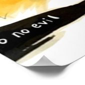 3つのイラストレーションの邪悪な戦士の猫はいない ポスター (角)