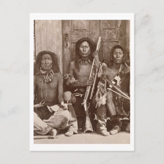 3つのインディアンブラブ、エン撮影王室の済み ポストカード (正面)