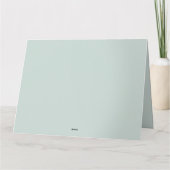 3つのイースターエッグを持つイースターバニー カード (裏面)