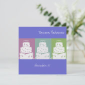 3つのウェディングケーキ (スタンド正面)