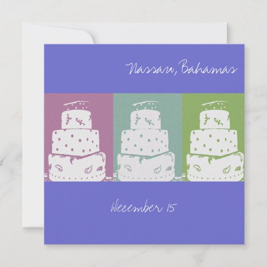 3つのウェディングケーキ (正面)