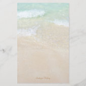 3つのエントリカスタムビーチ結婚式メニュー (裏面)