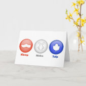 3つのオランダアイコン カード (黄色い花)